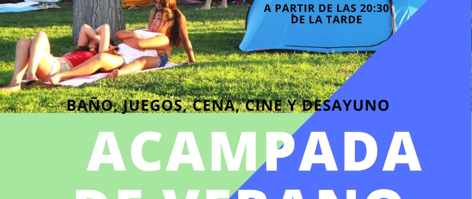 acampada verano piscina
