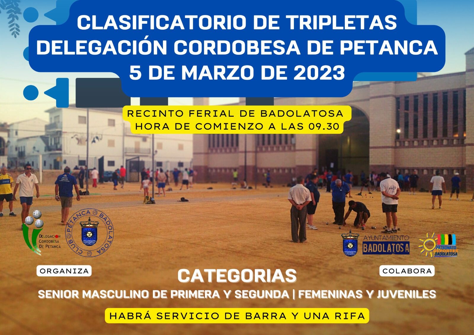 clasificatorio petanca 5 marzo