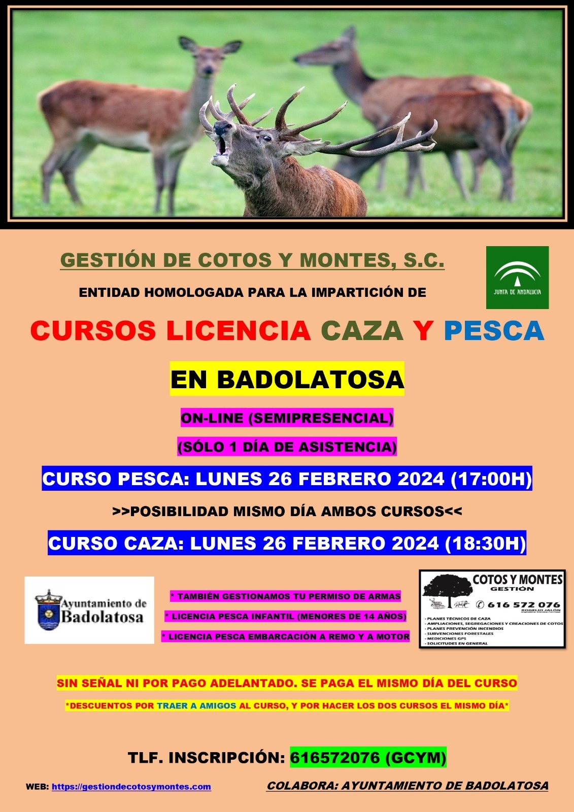 curso caza pesca 26 febrero