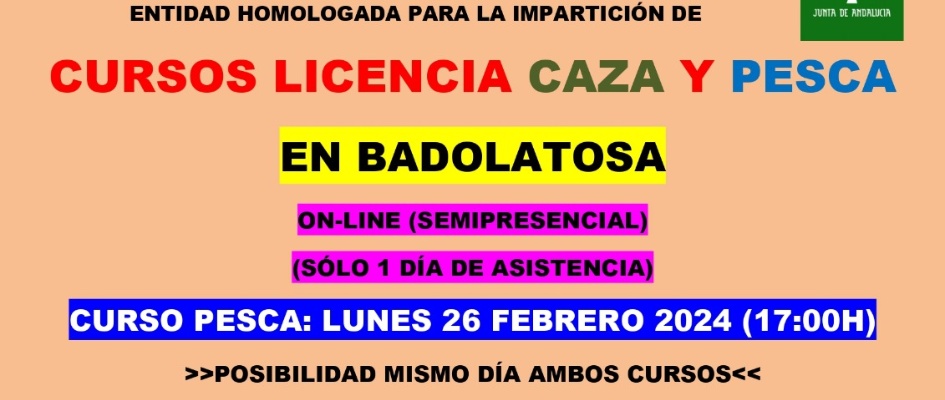 curso caza pesca 26 febrero