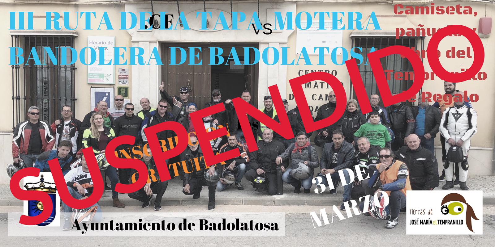 suspendida ruta motera