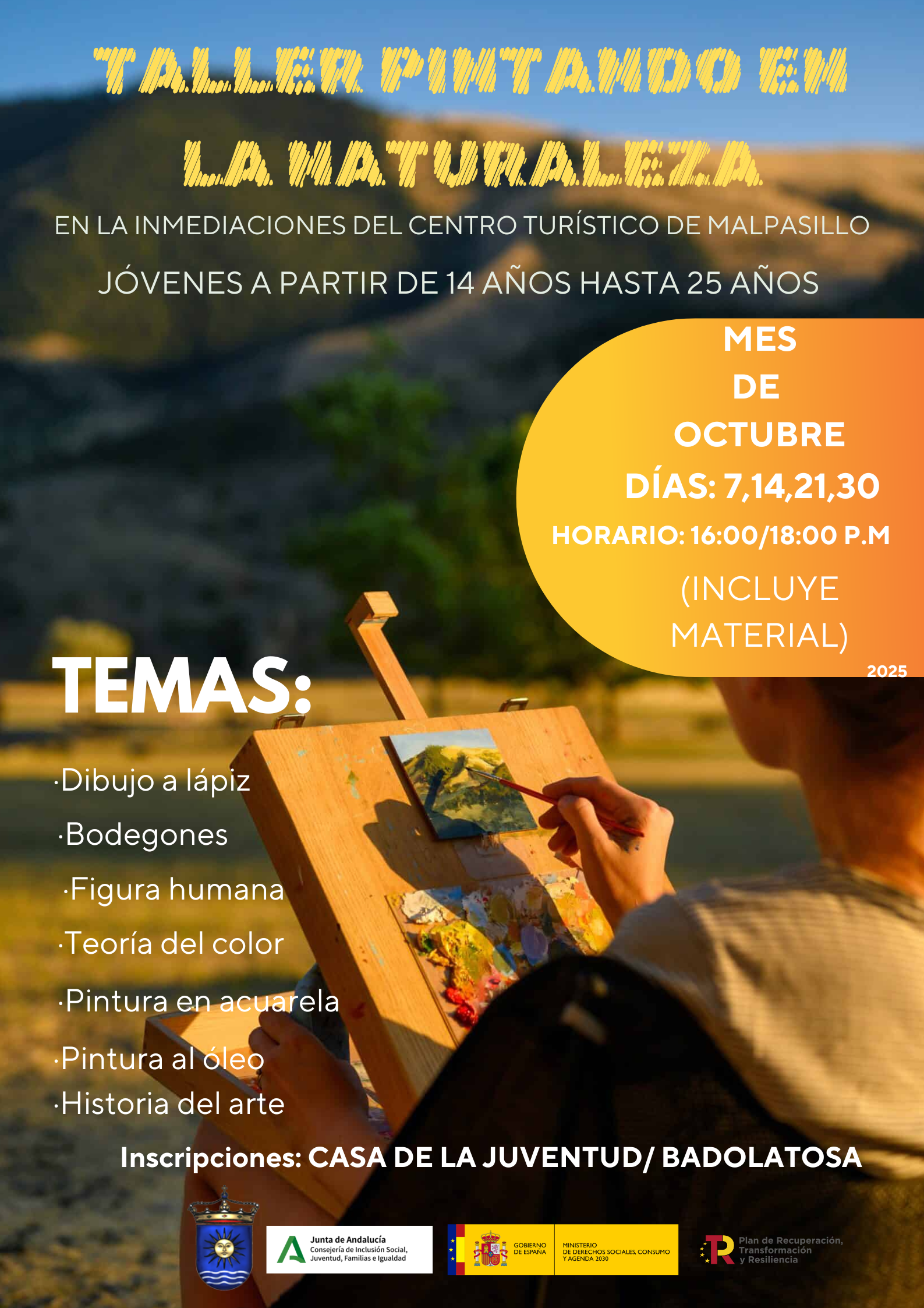 ACTIVIDAD PINTANDO EN LA NATURALEZA