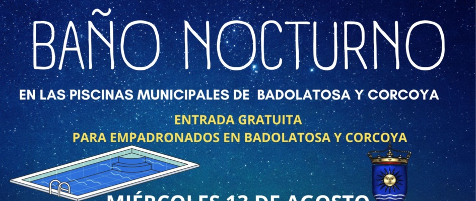 BAÑO NOCTURNO 13 AGOSTO