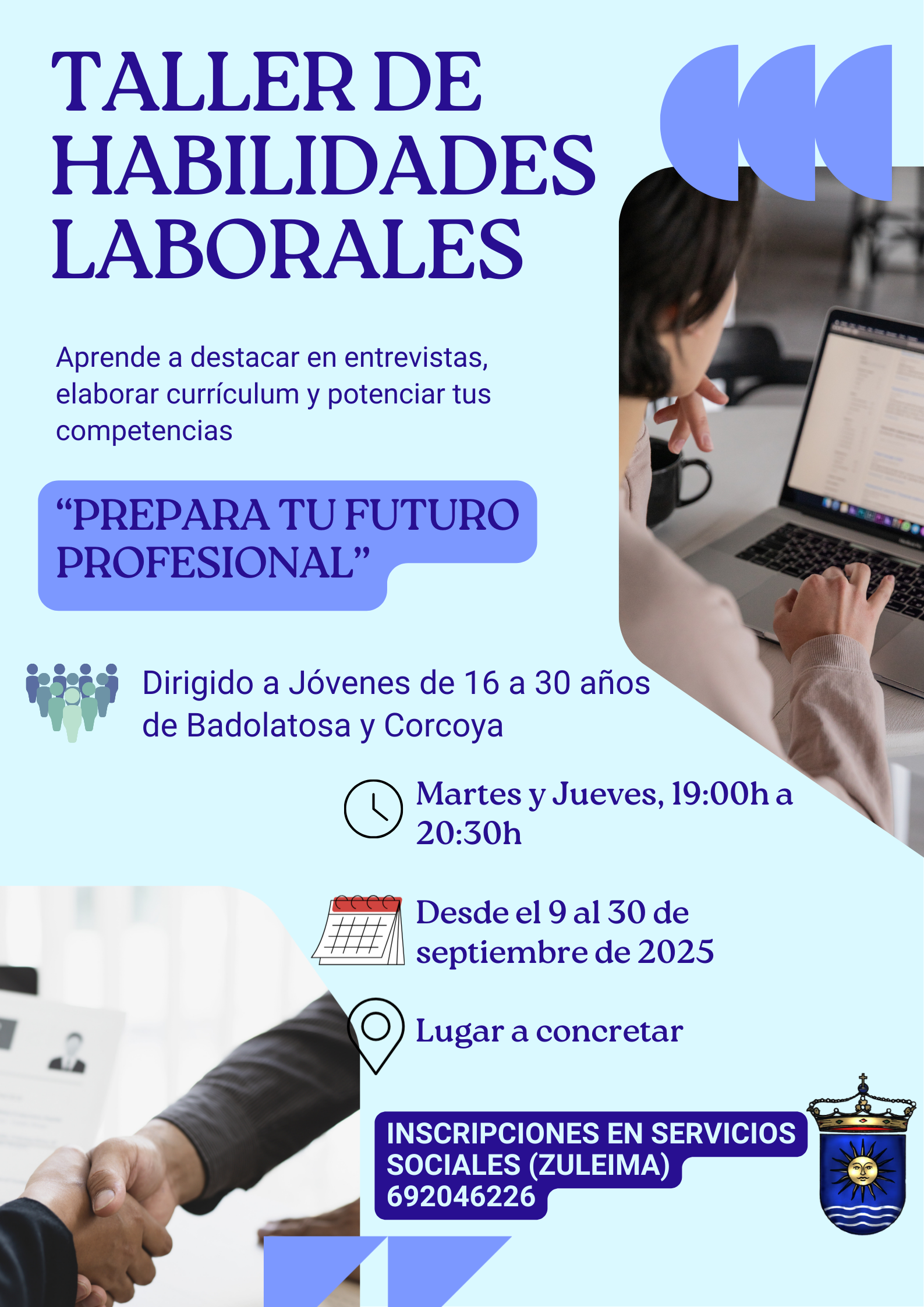 CARTEL TALLER HABILIDADES LABORALES