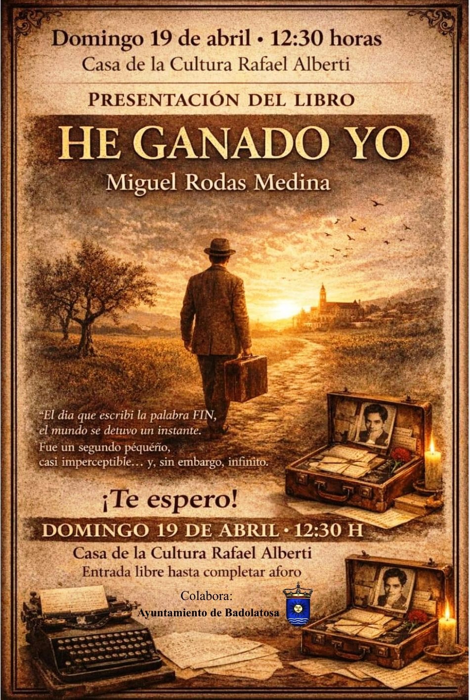 LOGOS PRESENTACION LIBRO MIGUEL RODAS 19 ABRIL