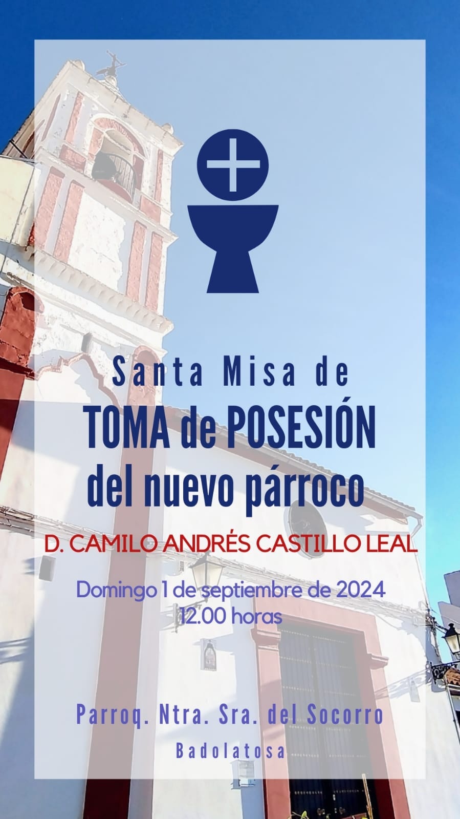 SANTA MISA TOMA DE POSESION NUEVO PÁRROCO