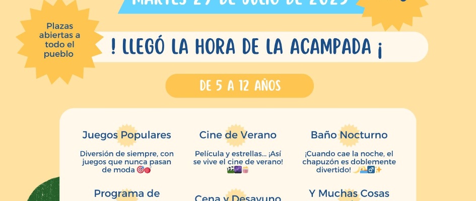acampada infantil