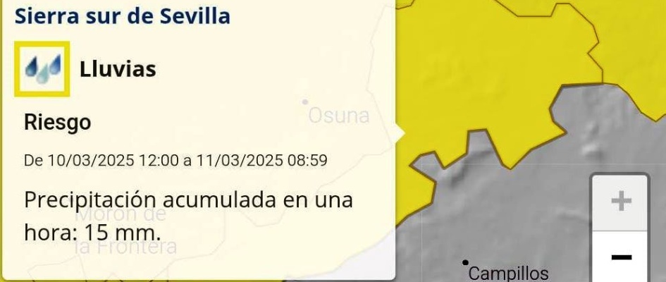 aviso amarillo