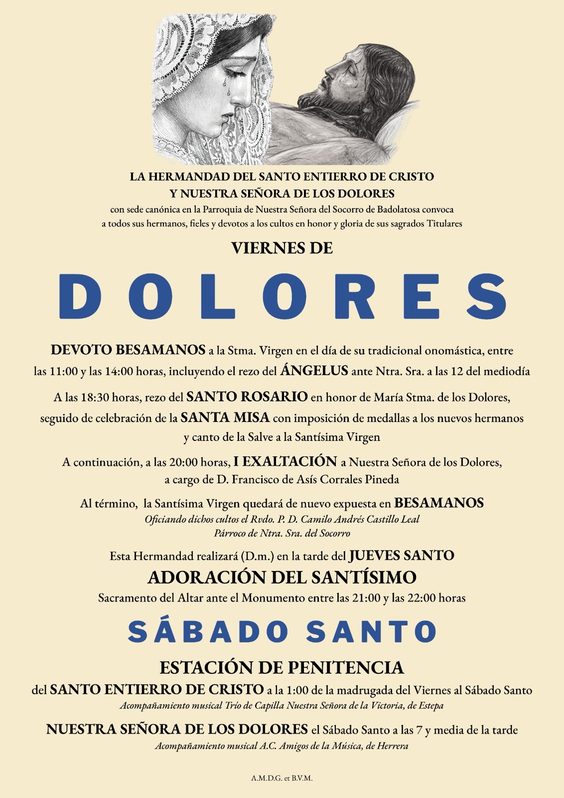 cuaresmales y exaltacion santo entierro