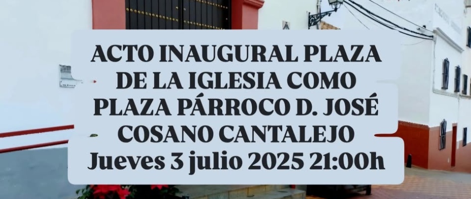 inauguracion plaza parroco