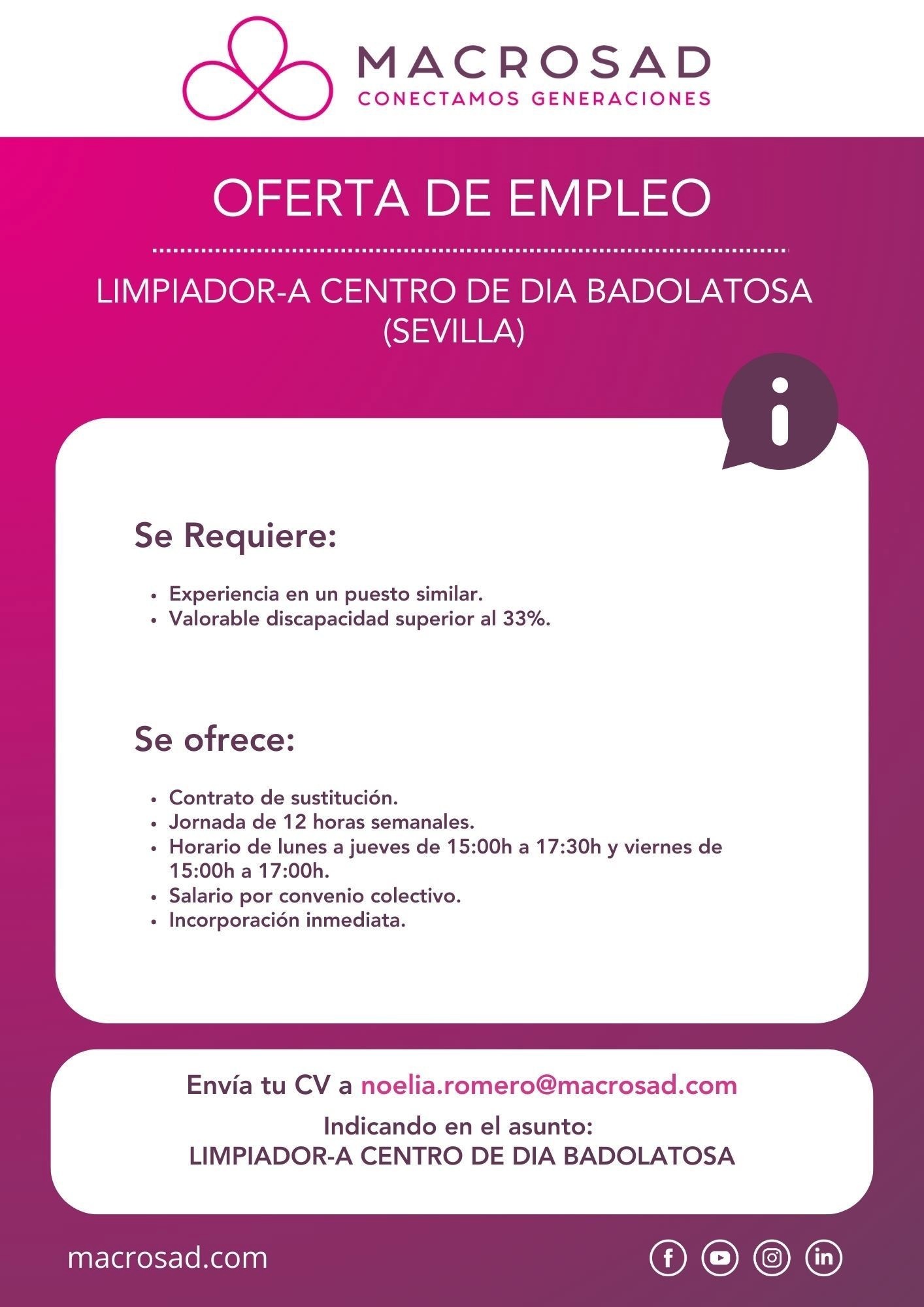 ofera empleo macrosad