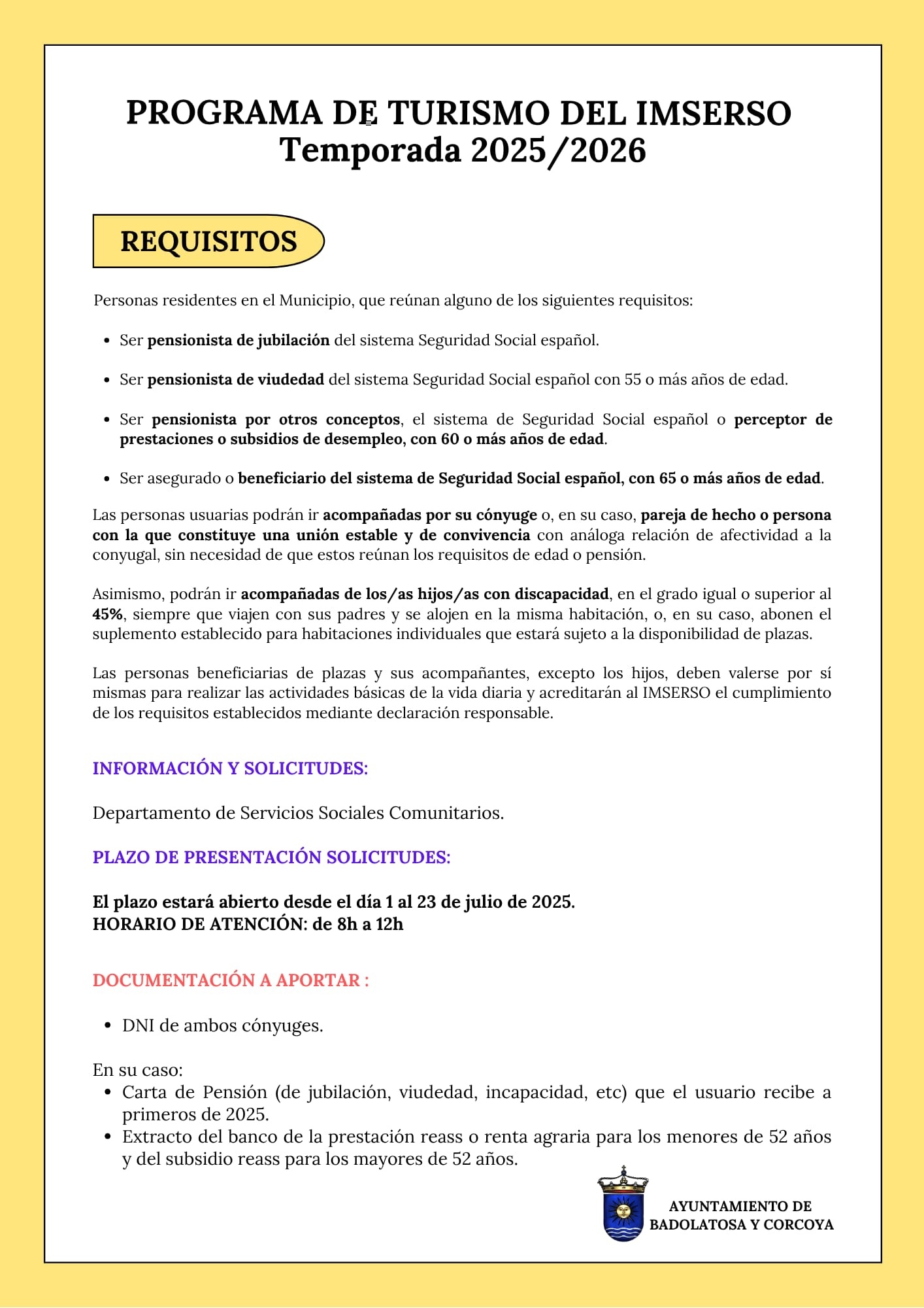 programa imserso 25-26