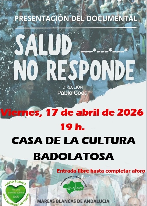 proyeccion documental salud no responde 17 abril
