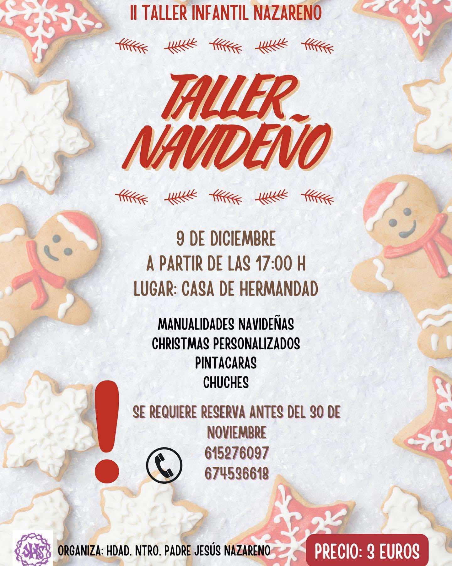 taller navideño hermandad jesus badolatosa